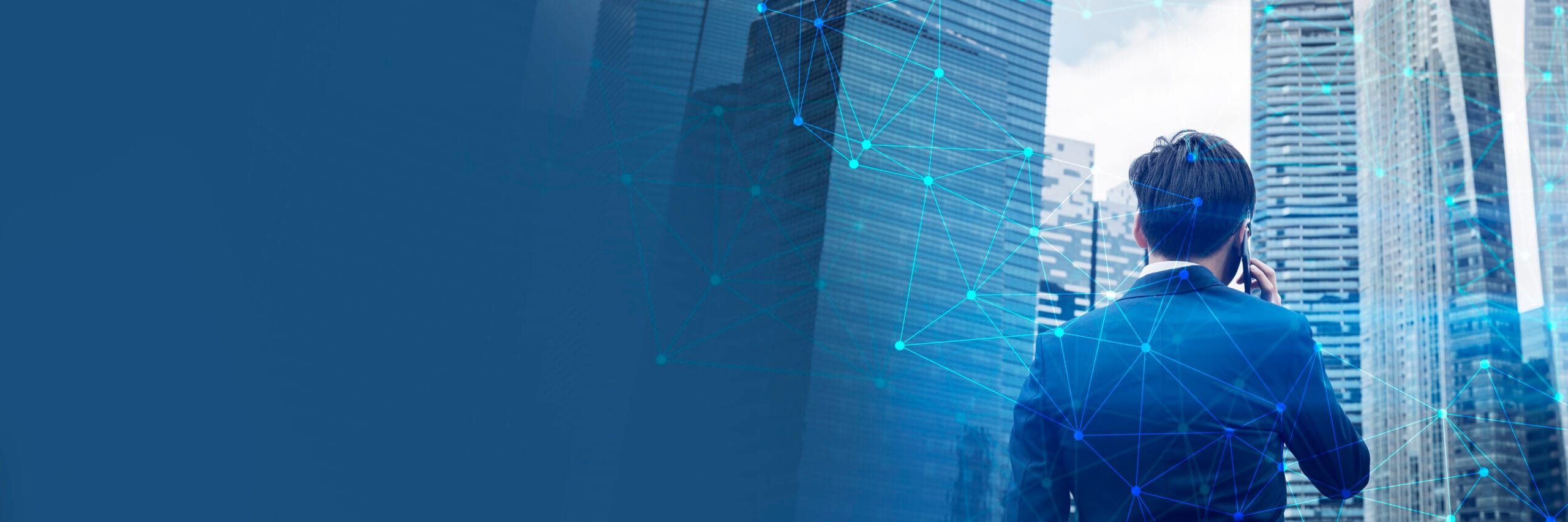 Technology startup founder communicating strategy and scaling in the business landscape.